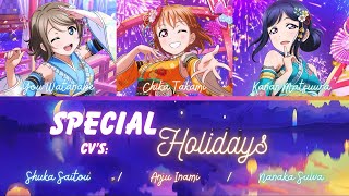 Special Holidays Chika You amp Kanan FULL ROMENGKAN LYRICS  COLOR CODED Love Live [upl. by Merdith]