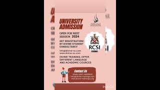 RCSI Ireland Admission Open 2024 studyabroad divine universityadmissions university [upl. by Novyak]