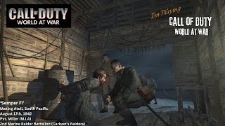 Semper Fi 1942 Pvt Miller MIA Call of Duty World at War codww2 [upl. by Attenev]