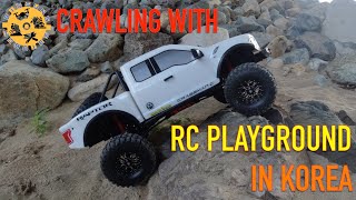 Traction Hobby Cragsman C Ford Raptor F150 18 RC Crawler  Crawling with RCPlayGround 락 크롤링 [upl. by Niknar]