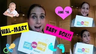 WALMART BABY BOX UNBOXING 2016NEWBORN EDITION [upl. by Culosio138]