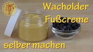 WacholderFußcreme selber machen  gegen kalte Füße und Muskelverspannungen [upl. by Leiso]