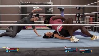 WWE 2K24  MyRise Unleashed  Handicap match [upl. by Aiotal]