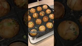 This is Takoyaki Octopus Ball  Japanese Food Cooking [upl. by Rocray]