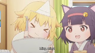 Mixy Mixy Yuurei and Myako Cooking  Shachikusan wants to be healed by a little ghost Episode 5 [upl. by Saiasi]