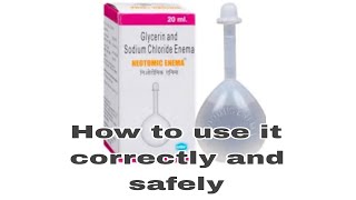 Effective for constipationHow to Use a Neotomic Enema Safely [upl. by Eira]