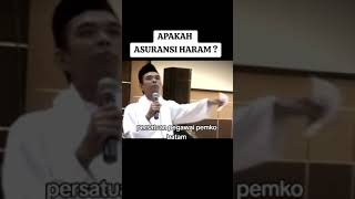 Apakah Asuransi Haram  asuransi ustadzabdulsomad [upl. by Nylirehc179]