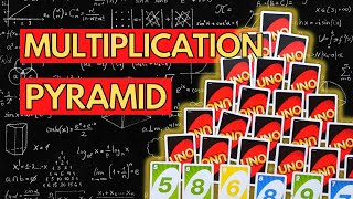 MULTIPLICATION WAR Pyramid Version  Gameschooling Multiplication Card Games [upl. by Euhc]