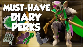 The BEST Diary Perks Your OSRS Account Needs [upl. by Worrell336]