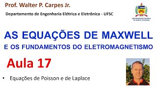 Aula 17 Equações de Poisson e de Laplace [upl. by Axe]