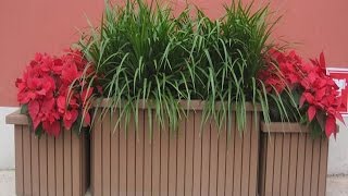 planter boxes made from composite decking [upl. by Odraner]