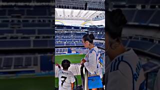 Georgina Rodriguez visiting the great Bernabeu shorts cr fashion georgina [upl. by Allesor]