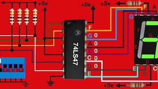 DECODIFICADOR BCD A DECIMAL BCD TO DECIMAL DECODER [upl. by Kei]