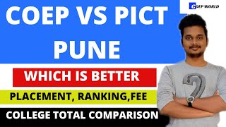 COEP VS PICT  COLLEGE TOTAL COMPARISON  PLACEMENT  RANKING FEE 🔥 [upl. by Elvina]