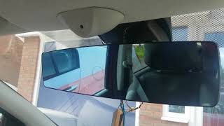 YI rear view mirror dash cam fitted to Nissan note [upl. by Aylsworth]