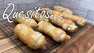 Quesitos Puertorriqueños receta facil como los de panaderia easy Puerto Rican quesitos [upl. by Yrak]