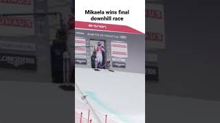 Mikaela Shiffrin wins final downhill race of 2022 in Courchevel short [upl. by Nainatrad]