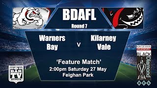 2017 Black Diamond AFL Round 7 Warners Bay Bulldogs v Killarney Vale Bombers [upl. by Lecia]