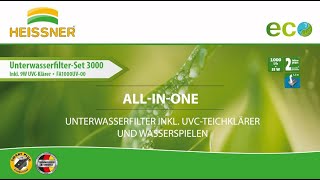 HEISSNER Teichfilter FA1000UV Bedienungsanleitung [upl. by Herrah]