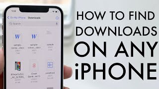 How To Find Downloads On Your iPhone 2021 [upl. by Lenard428]