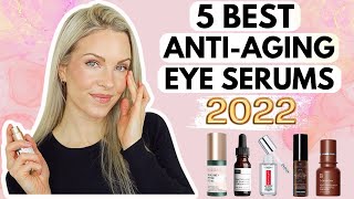 BEST EYE SERUMS FOR ANTIAGING  2022  DARK CIRCLES PUFFINESS FINE LINESWRINKLES  OVER 30 [upl. by Ecille352]