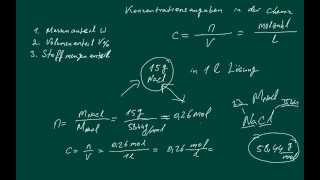 Stöchiometrie Konzentrationsangaben [upl. by Urias]