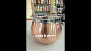 stainlesssteel copper bottom Handi cook amp serve [upl. by Yzzik]