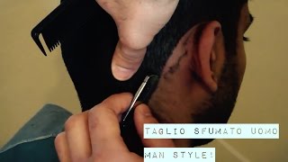 tutorial taglio sfumato uomo [upl. by Anelrac]