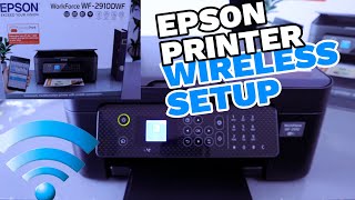 How To Set Up Connect Epson WF 2910DWF Wireless Printer To W Connect your Epson printer to WiFi [upl. by Rabaj701]