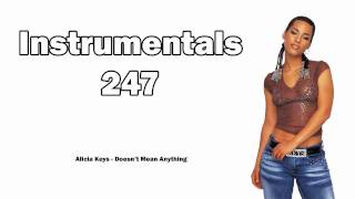 Alicia Keys  Doesnt Mean Anything Instrumental amp Lyrics [upl. by Nylimaj]