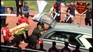 FUNERALI PIERMARIO MOROSINI STADIO LIVORNO ULTIMO SALUTO [upl. by Lai]