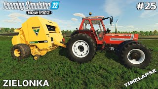 Making and wrapping grass bales  ZIELONKA  Farming Simulator 22  Ep25 [upl. by Leasim]