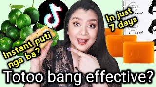 PAMPAPUTI NG BALAT GAMIT ANG KOJIC SOAP AT CALAMANSI  HOW TO USE [upl. by Siblee]