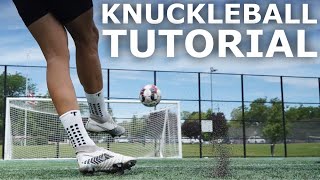 How To Knuckleball  Step By Step Knuckleball Shooting Tutorial For Footballers [upl. by Hanah443]