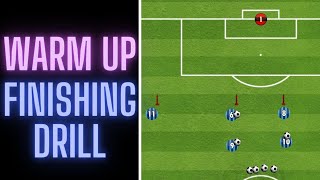 Pre Game Finishing Drill  FootballSoccer Warm Up [upl. by Yerak]