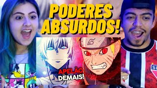 REACT 6 Poderes ABSURDOS nos ANIMES CRONOSFERA  CASALZINHO [upl. by Alleunamme696]