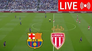 🔴LIVE Barcelona vs Monaco  Joan Gamper Trophy 2024  PES 21 Video Simulation Gameplay [upl. by Inttirb97]