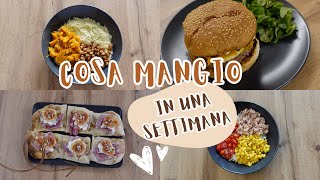 COSA MANGIO IN UNA SETTIMANA 🍴ricette facili e veloci [upl. by Acirrehs]