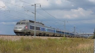 TGV sur la LGV SudEst vers BrieComteRobert [upl. by Alimak]