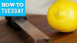 How to Zest Citrus  Food Network [upl. by Akcirehs]