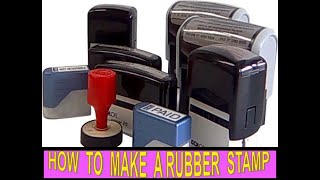 HOW TO MAKE A RUBBER STAMP  RUBBER STAMP KESE BANATE HAI  STAMP KESE BANAYE  SELF INK STAMP [upl. by Pool]