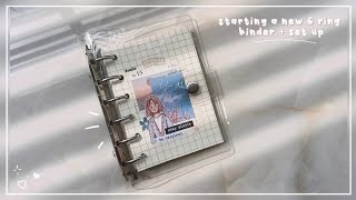 🍃Starting my new A7 6 ring binder 📒✨ unboxing  journal with me journal unboxing [upl. by Ahsitnauq]