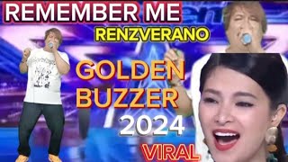 PILIPINAS GOT TALENT AUDITION PART 8  REMEMBER ME RENZ VERANO VIRAL GOLDEN BUZZER 2024 [upl. by Eima]