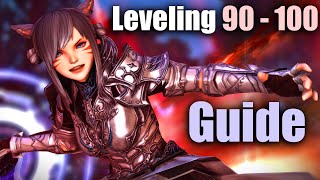 FFXIV 90  100 Leveling Guide in 7 Minutes For Alts amp Main Jobs [upl. by Ahseiuqal]