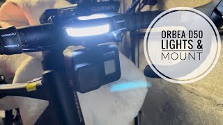 Orbea D50 built in lights amp mount [upl. by Starling]