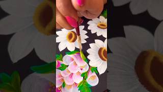 Beutiful ✋ Hand Painting 🎨 Flower 🌻 Design Worktrending viralshort fassion [upl. by Essile]