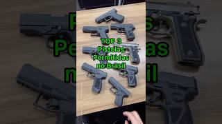 As 3 Melhores Pistolas Permitidas de 2024 GLOCK CZ TAURUS shorts [upl. by Aryk]