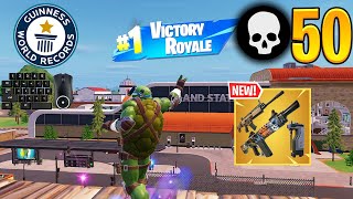 50 Elimination Solo Squads Win SEASON RECORD Full Gameplay Fortnite Chapter 5 [upl. by Ymas559]