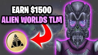 How To Earn 1500 A Month Investing In TLM  Alien Worlds Play To Earn [upl. by Teak]