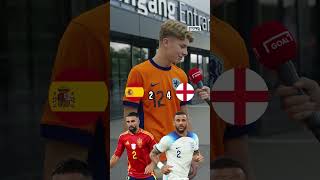 ENGLAND v SPAIN 🏆 EURO 2024 FINAL FAN CHALLENGE shorts [upl. by Biagi]